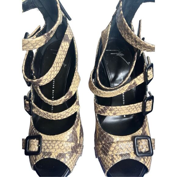 Giuseppe Zanotti High Heels Gladiator Exotic Skin 6 - Picture 7 of 16